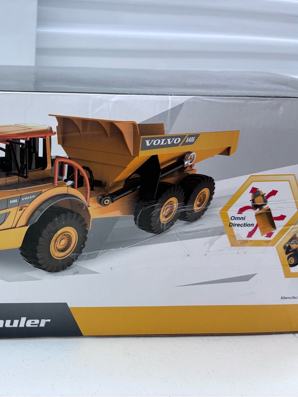 A40G Yellow Dump Truck Toy - Kids Construction Vehicle